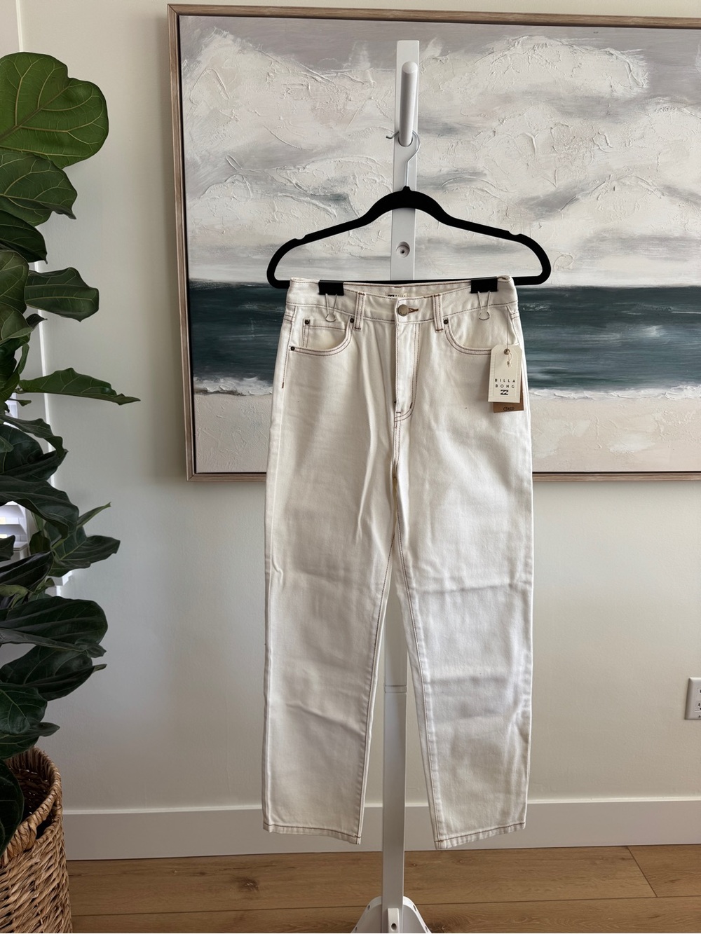 Billabong Straight Leg White Jeans